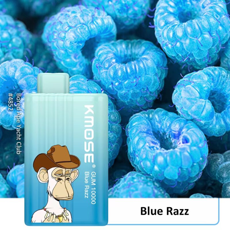 Kmose Gum Disposable Vape Pod 10000 Puffs -Blue Razz